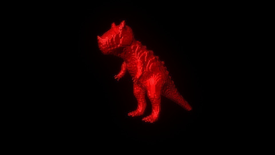 cube dino pinshape 3d design 3D print model - Mito3D