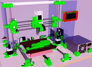 65 dimensioni riciclati rifiuti stampante 3d sub33d v207 pinshape disegno verde upcycle riciclare riciclato i l'elettronica Stampante buon mercato fai 3d print model - Mito3D