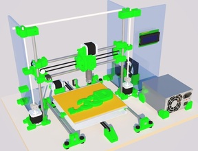 sub33d v206 100 aud riciclati rifiuti stampante 3d pinshape disegno 3d print model - Mito3D