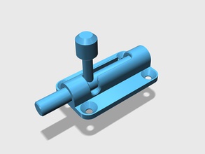 latch pinshape lock box door 3d print model - Mito3D