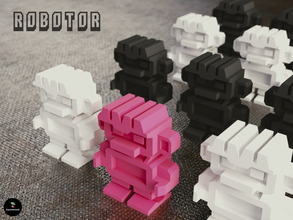 robotor pinshape game play robots robot toys-robot toy 3d print model - Mito3D