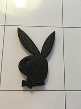 playboy-logo pinshape bunny logo3d playboy 3d print model - Mito3D