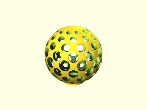 hässlich ball 12 pinshape 3d design 3d print model - Mito3D