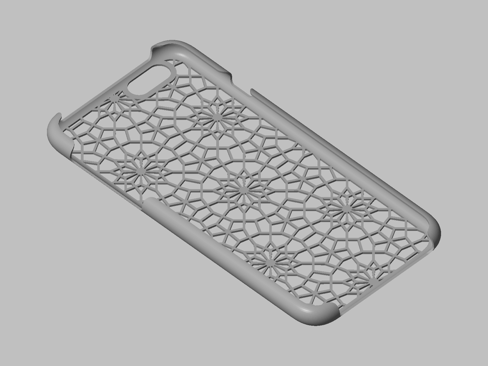 iphone6 abra tapa estilo morocan pinshape astonetech casos cubre iphone caso plus defensa parachoques shell 3D print model - Mito3D