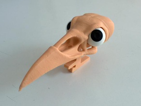 eyeball boneheads raven skull pinshape 3d-design 3d print model - Mito3D