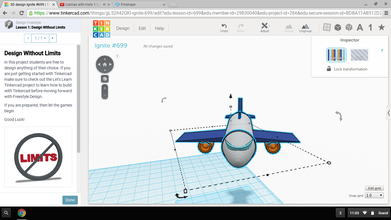 plan pinshape avion 3d print model - Mito3D
