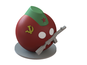 UdSSR countryball pinshape 3d print model - Mito3D
