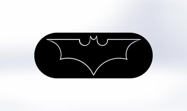 batman logo-2 models stl file pinshape bml121 3d print model - Mito3D