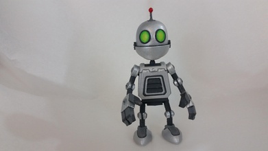clank figura ratchet pinshape robot figurina modello in miniatura 3d print model - Mito3D