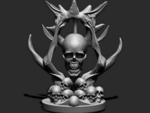 cráneo hijo puta pinshape cuarture esqueleto 3d print model - Mito3D