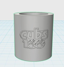 cubs centenary woggle pinshape scouts 3d print model - Mito3D