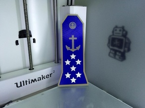 admiral epaulet pinshape 3d design 3d print model - Mito3D