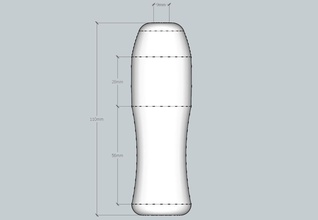 handle pinshape 3d-design 3d print model - Mito3D