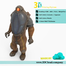 mergulhador mineiro pinshape 3d impresso criatura design contest 3d print model - Mito3D