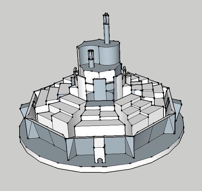 bagua binario castillo pinshape Diseño 3d 3D print model - Mito3D