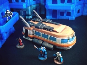 spazio autobus 15mm scala pinshape tavolo gioco boardgames viandante tattiche rpg wargame wargames giochi guerra space shuttle starship astronave science fiction scifi miniature 15mmscifi terreno veicolo 3d print model - Mito3D