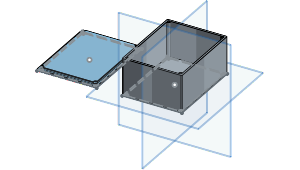 2x3x4 project box pinshape electronics enclosure diy 3d print model - Mito3D