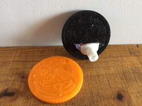 aztec moneta dentifricio spremiagrumi pinshape disegno 3d 3d print model - Mito3D