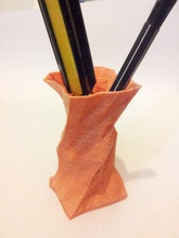 poly eingewickelt vase pinshape 3d design 3d print model - Mito3D