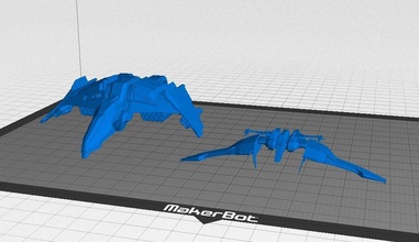 eve online caldari lutador caça bombardeiro drones pinshape 3d design 3d print model - Mito3D