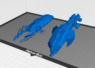 eve online minmatar cacciatorpediniere pinshape disegno 3d 3d print model - Mito3D