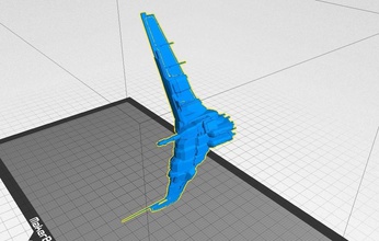 eve online minmatar battlecruiser tornado pinshape 3d tasarım 3d print model - Mito3D