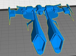 eve online - wolf attack frigate pinshape 3d-design 3d print model - Mito3D