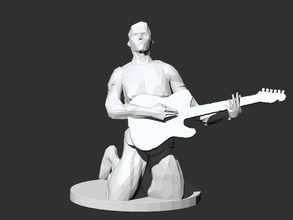 matt bellamy pinshape british rock guitarra musa 3d print model - Mito3D