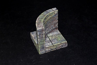openforge 20 behauenen Steinen gekrümmte quadratische Boden pinshape 3d design 3d print model - Mito3D