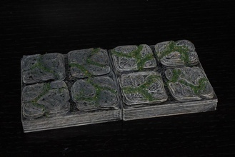 openforge ruined floor tile pinshape 3d-design 3d print model - Mito3D