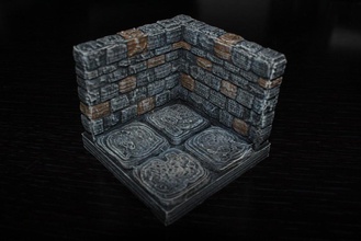 openforge stone dungeon edge corner pinshape 3d-design 3d print model - Mito3D
