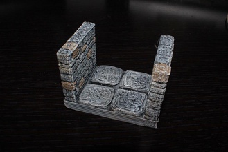 openforge stone dungeon edge corridor pinshape 3d-design 3d print model - Mito3D