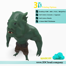 orc pinshape Impreso 3d criatura diseño concurso 3d print model - Mito3D