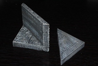 openforge bordo liscio diagonale piastrelle pinshape disegno 3d 3d print model - Mito3D