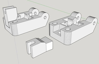 extrudeuse renvoi remplaçable guider pinshape Conception 3d 3d print model - Mito3D