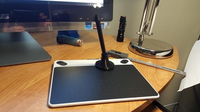 wacom pen holder pinshape 3d-design 3d print model - Mito3D