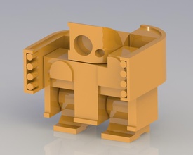 alfabeto robot pinshape i carattere figura figure 3d print model - Mito3D