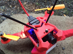 ag silpheed pinshape fpv miniquad quad copter quadcopter drone racer drones corrida quadro 3d print model - Mito3D