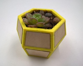 polygon pot pinshape 3d-design 3d print model - Mito3D