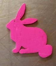 easter bunny charms pinshape 3d-design 3d print model - Mito3D