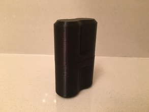dupla 18650 caixa armazenamento pinshape simples bateria batteryholder vape caneta 3d print model - Mito3D