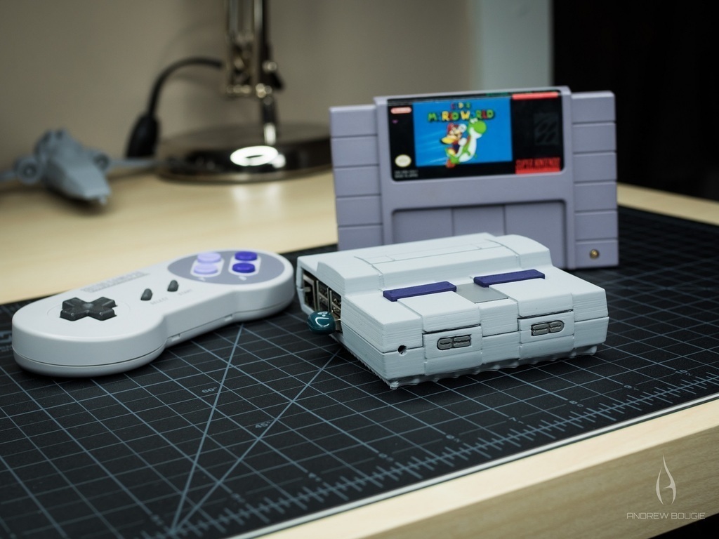 mini snes raspberry pi 2 3 caso pinshape Diseño 3d emulador frambuesa casos vivienda retro 90 videojuegos super nintendo mario 3D print model - Mito3D