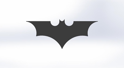 batman logo 1 pinshape v superman progettazione concorso blinner 3d print model - Mito3D