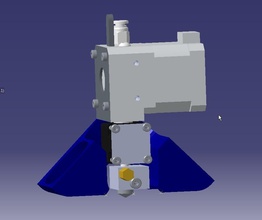 dyzeend dyzeextruder motor duct pinshape 3d-design 3d print model - Mito3D