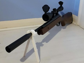 havalı tüfek bi pod 17 mm çapında pinshape 3d tasarım 3d print model - Mito3D