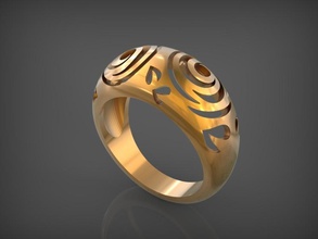 anneaux fleurs stl pinshape l'anneau d'argent gold14k bijoux bague boucles d'oreilles fleur 3d print model - Mito3D