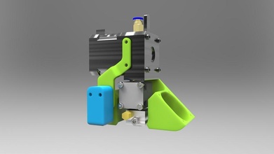 dyzextruder inductivesensor Halterung pinshape 3d design 3d print model - Mito3D