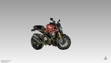 ducati monster 1200s pinshape scanner 3d moto vélo 3d print model - Mito3D