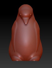 penguin pinshape frío sueño cansado amor adorable lindo mundo día pingüino juguete bebé huevo 3d print model - Mito3D