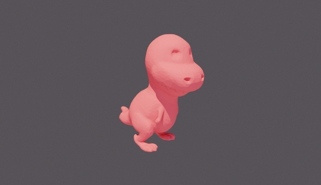 piccolo dino pinshape disegno 3d 3D print model - Mito3D